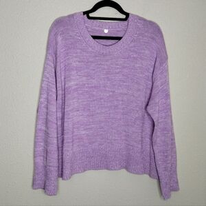 Margaret O'Leary Purple Organic Cotton Sweater Women's Size Large
